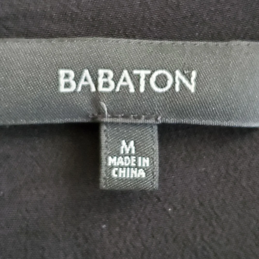 ARITZIA Babaton Medium Size Oliver Black Blouse Jacket Moto Zip Crepe Viscose - Picture 6 of 15